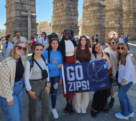 An image of students in Valladolid, Spain
